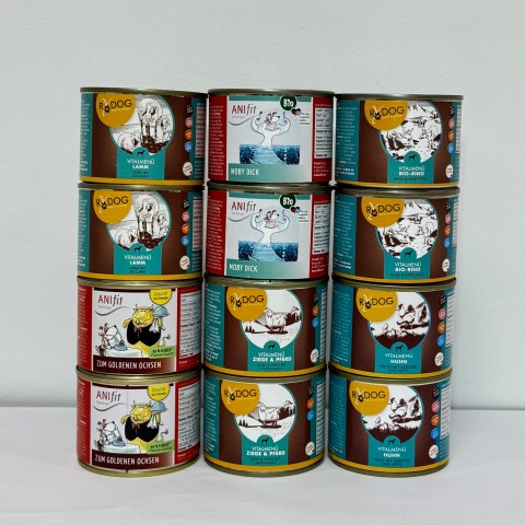 Hund Hundefutter Nassfutter Ergänzungspaket 200g 1 Set mit verschiedenen Sorten -1- Anifit